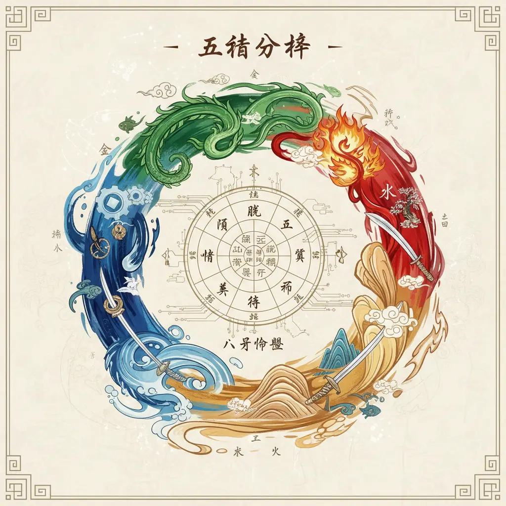八字命盤 - 五行分析