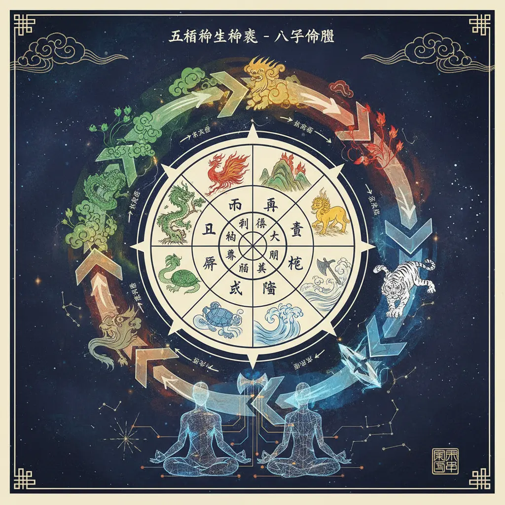 八字命盤 - 五行相生相剋